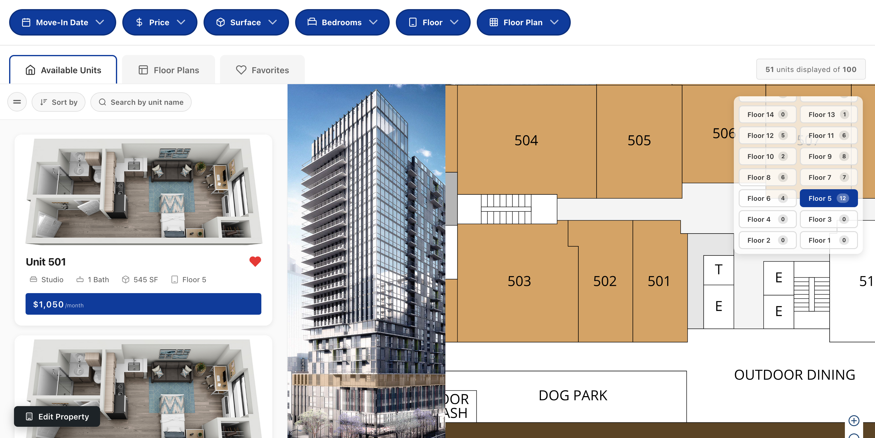 Enhanced SightMap — unit detail view